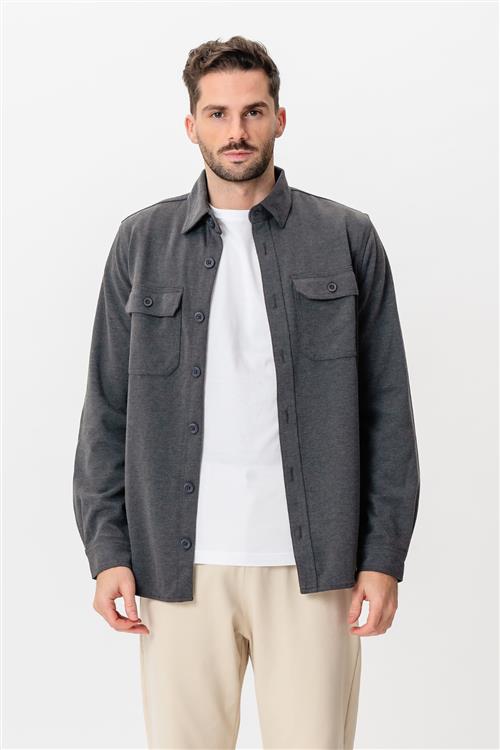 Performance Regular Overshirt - Grå - Regular fit - M - TeeShoppen