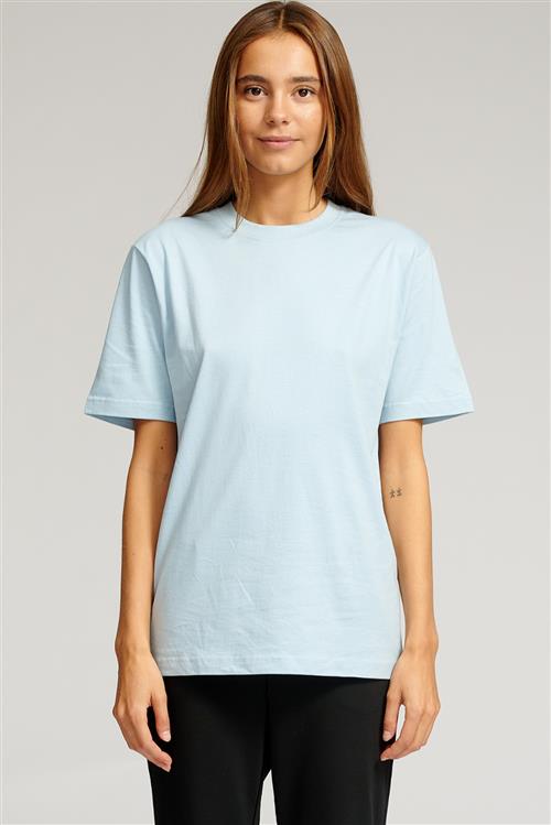 Oversized t-shirt - Sky Blue - Dame - M - TeeShoppen