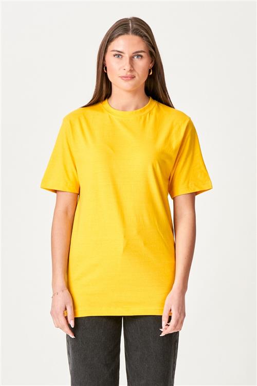 Oversized t-shirt - Gul - Dame - XL - TeeShoppen