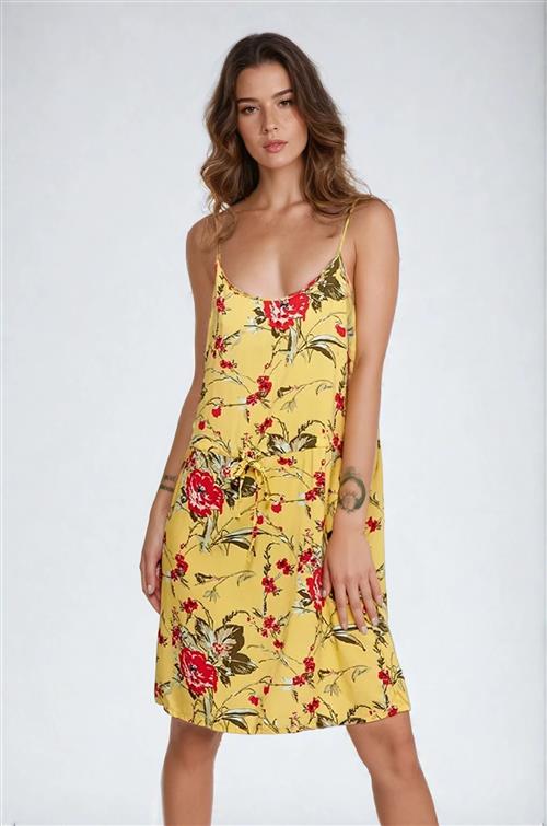 Flora kjole - Banana Cream - Dame - M - Vero Moda