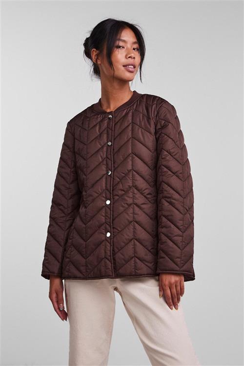 Fawn Short Quilted Jacket - Chicory Coffee - L - PIECES