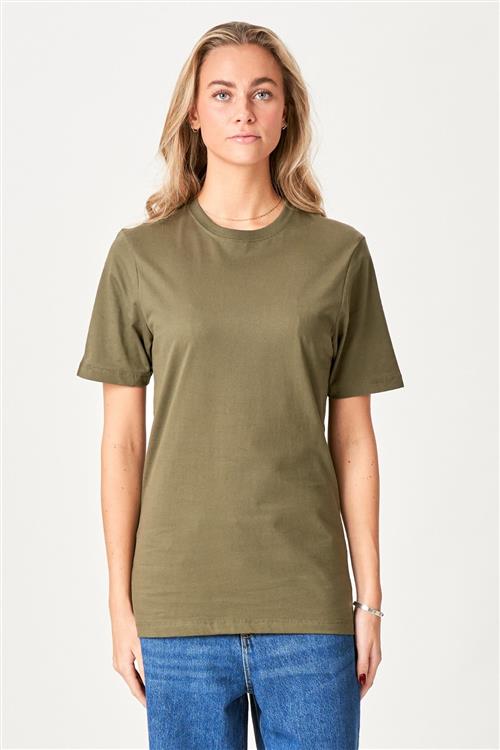 Boyfriend Tee - Army Grøn - Dame - M - TeeShoppen