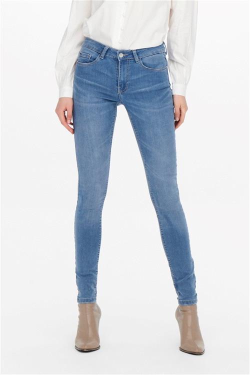 Originale Performance Jeans - Lyseblå (Mid Waist) - Dame - M/32 - Jacqueline de Yong