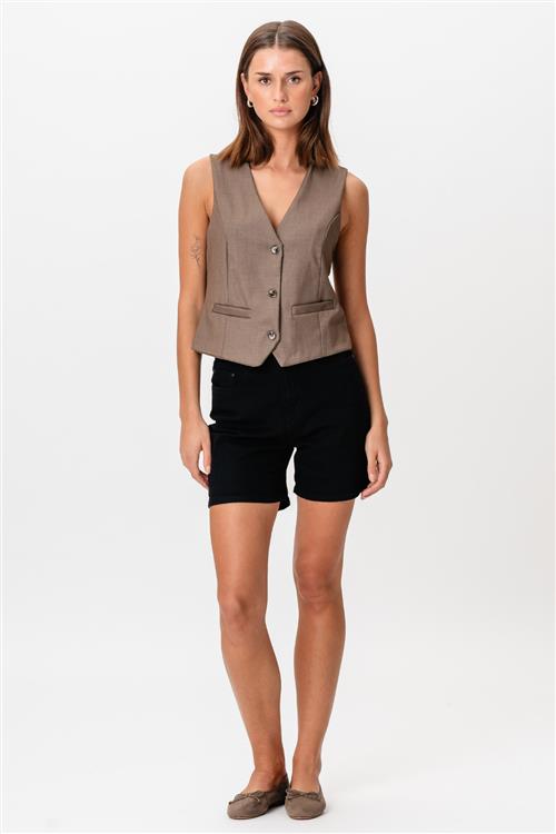 Originale Performance Denim Shorts - Sort Denim (Kvinde) - L - TeeShoppen