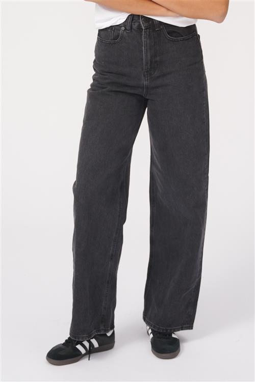 Originale Performance Wide Jeans - Washed Black Denim - Dame - 30/32 - TeeShoppen