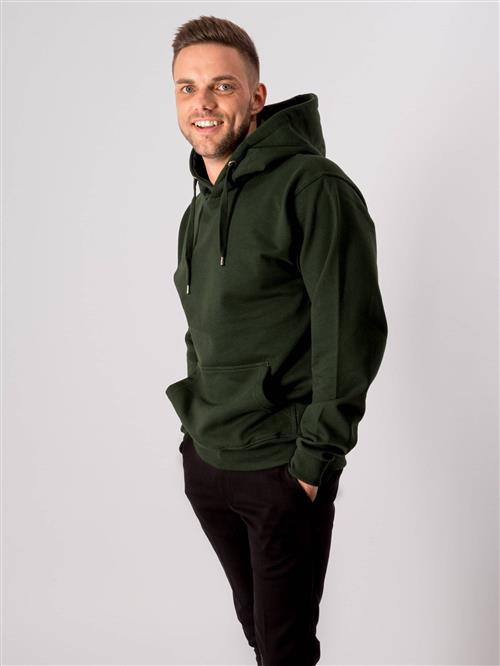 Basic Hoodie - Bottlegreen - Herre - M - TeeShoppen