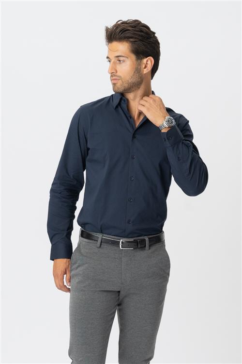 Originale Performance Skjorte - Navy - Herre - L - TeeShoppen