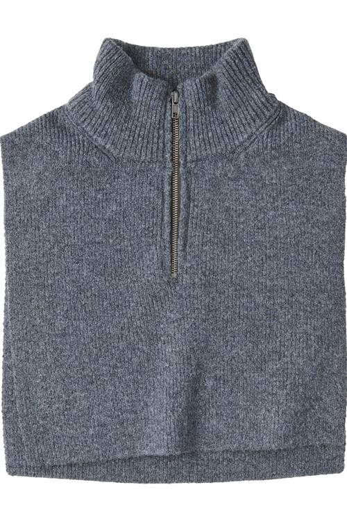 Nieve Neckwarmer - Dark Grey Melange - One Size - PIECES