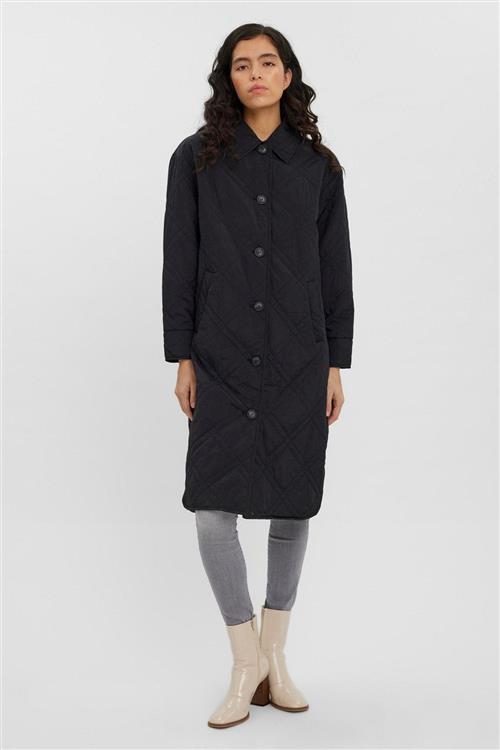Ambere Merson Long Coat - Sort - Dame - M - Vero Moda