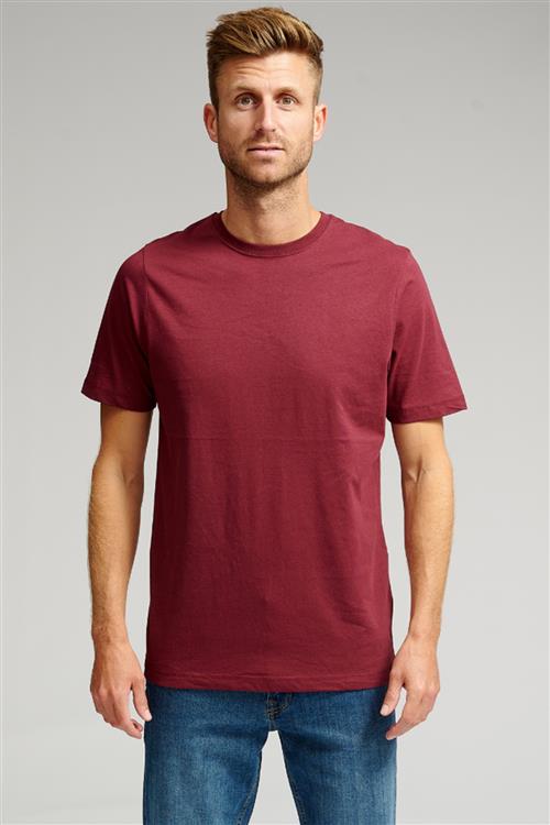 Basic T-shirt - Bordeaux - FeHerre - M - TeeShoppen