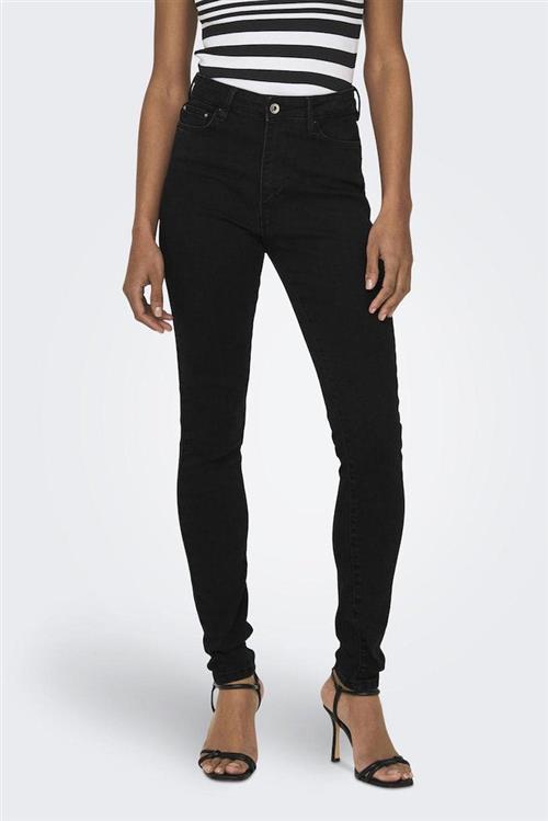 Iconic Højtaljet Jeans - Sort - 31/34 - ONLY