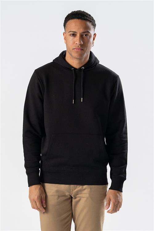 Sweatshirt Hoodie - Sort - Herre - M - TeeShoppen