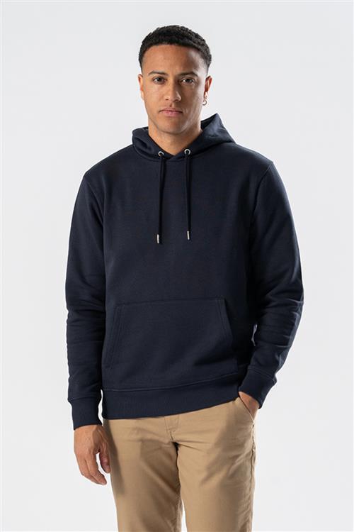 Sweatshirt Hoodie - Navy - Herre - 2XL - TeeShoppen