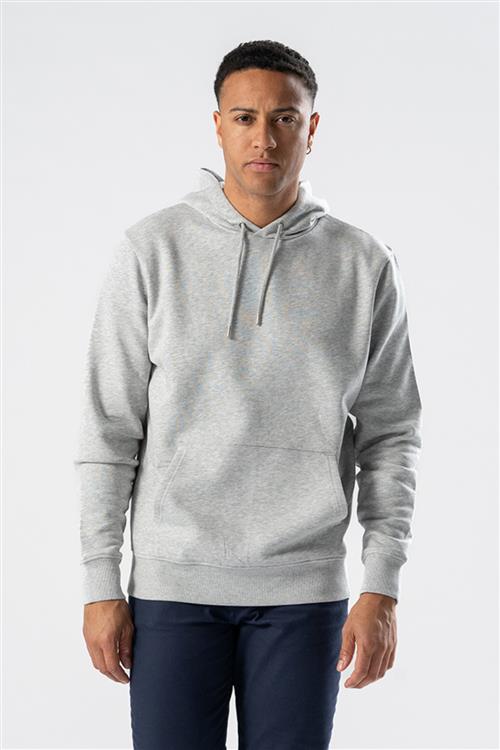 Sweatshirt Hoodie - Aske Grå - Herre - 2XL - TeeShoppen
