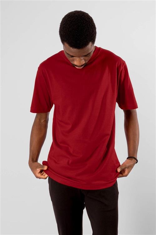 Oversized T-shirt - Rød - Herre - 3XL - TeeShoppen