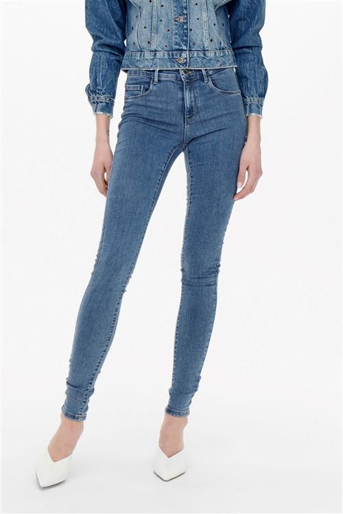 Rain Skinny fit Jeans - Denim blue - Dame - XS/34 - ONLY