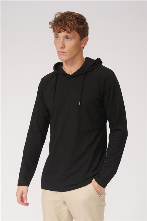 Light hoodie - Sort - Herre - 2XL - TeeShoppen