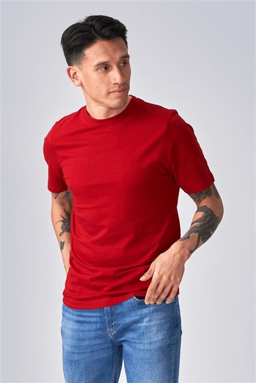 Basic T-shirt - Rød - Herre - 2XL - TeeShoppen