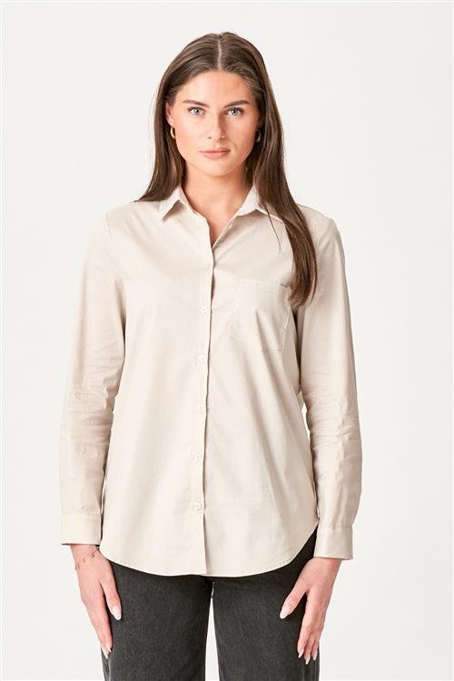 Ida Skjorte - Beige - M - TeeShoppen