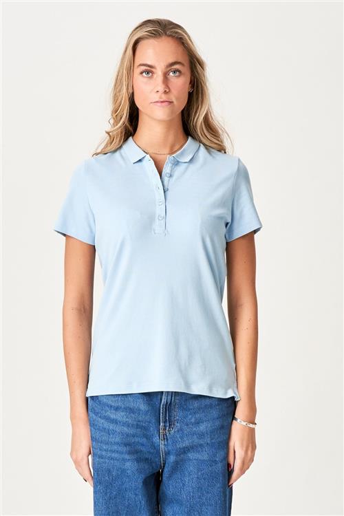Polo Shirt - Sky Blue - Dame - M - TeeShoppen
