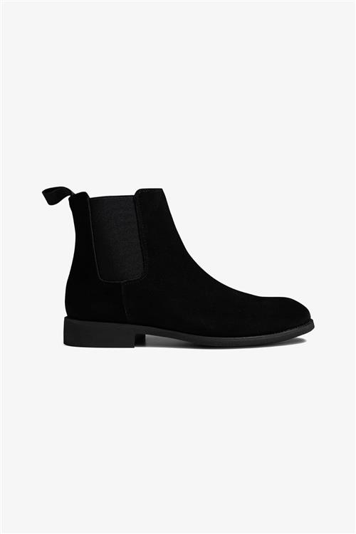 Chelsea Boots - Sort Ruskind - 39 - TeeShoppen