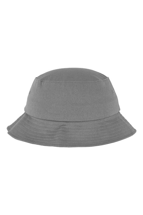Cotton Twill Bucket Hat - Grey - One Size - Flexfit