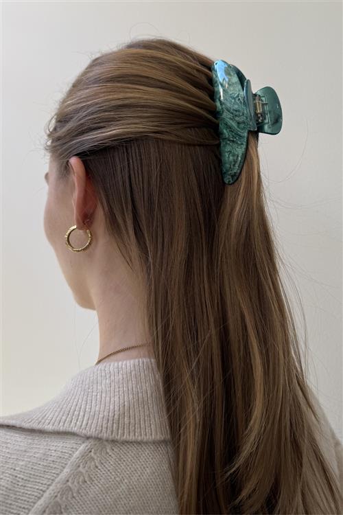 Hårklemme - Agate Grøn - One Size - TeeShoppen