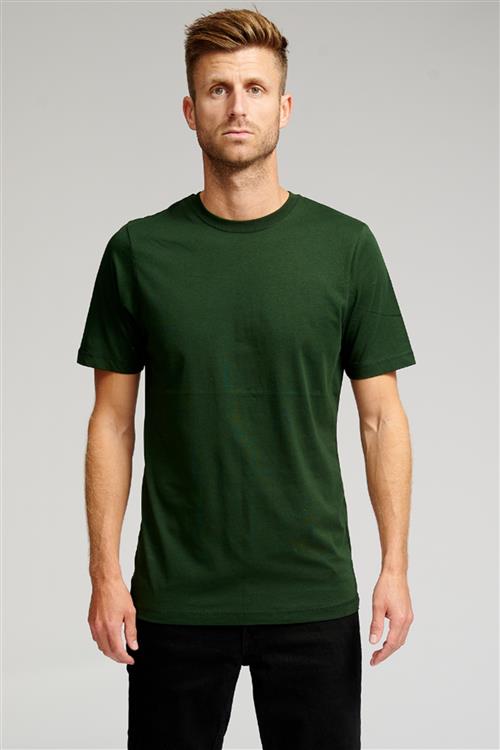 Basic T-shirt - Mørkegrøn - Herre - S - TeeShoppen