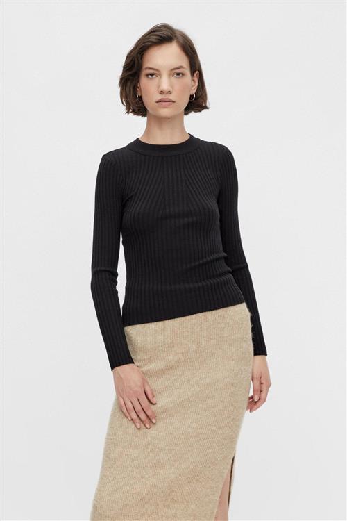 Crista Knit Top - Sort - S - PIECES