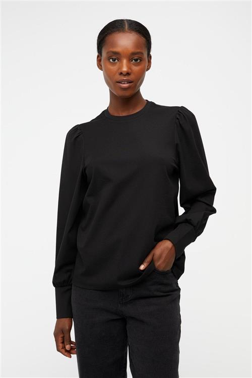 Caroline Langærmet Top - Sort - M - Object