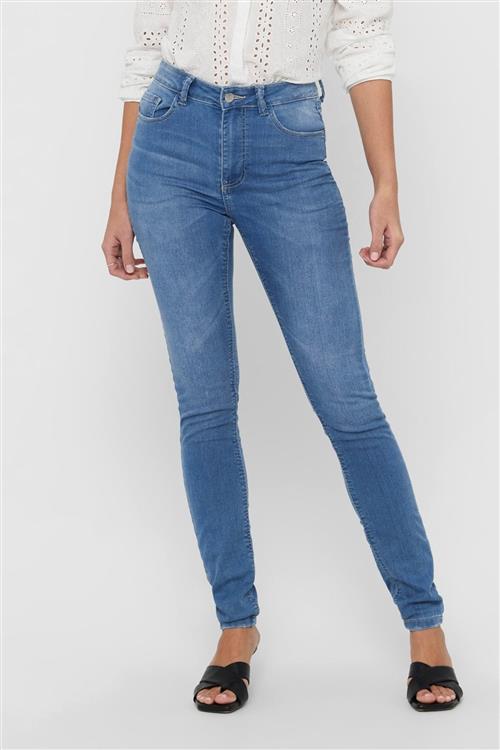 Originale Performance Jeans - Lyseblå (high waist) - Dame - M/34 - Jacqueline de Yong