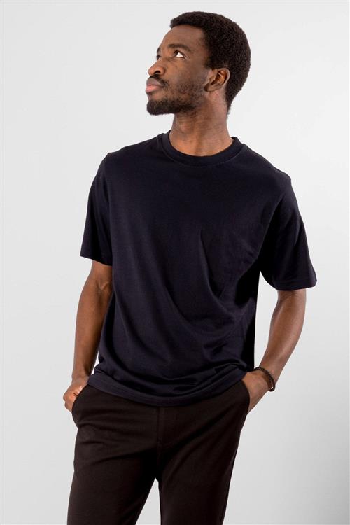Oversized T-shirt - Dark Navy - Herre - S - TeeShoppen