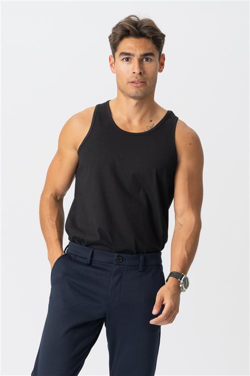 Basic Tanktop - Sort - Herre - L - TeeShoppen