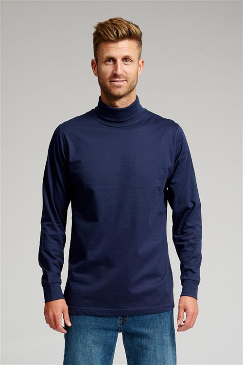 Rullekrave trøje - Navy - Herre - 2XL - TeeShoppen