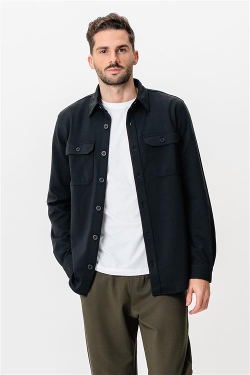Performance Regular Overshirt - Sort - Regular fit - 2XL - TeeShoppen