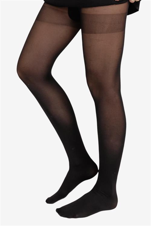 Mathilde Strømpebukser 60 DEN - Sort - XL/XXL - TeeShoppen