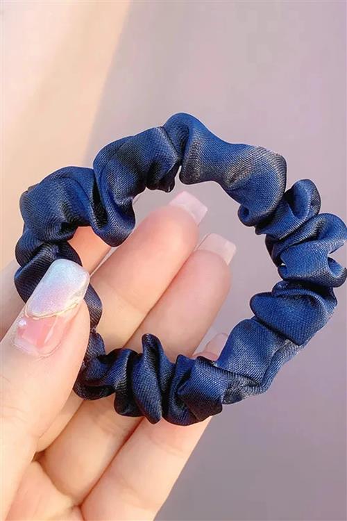 Kamilla Scrunchie - Navy - One Size - TeeShoppen