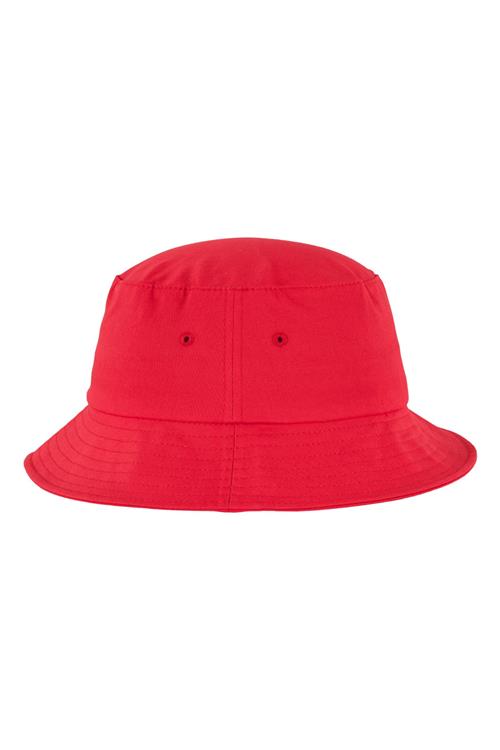 Cotton Twill Bucket Hat - Red - One Size - Flexfit