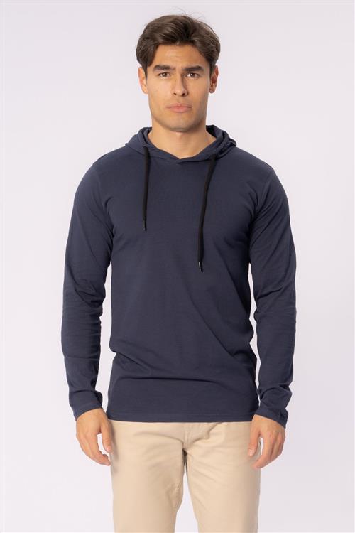 Light hoodie - Blue Navy - Herre - 2XL - TeeShoppen