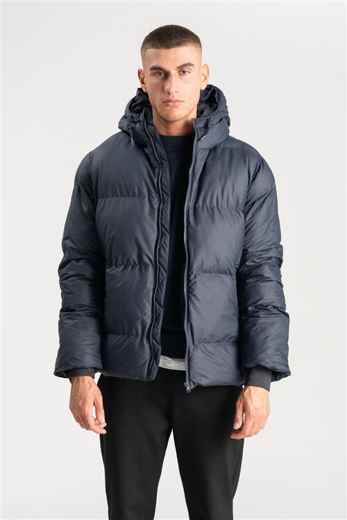Coated Jakke - Navy - Herre - M - TeeShoppen