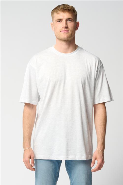 Oversized T-shirt - Lysegrå - Herre - 2XL - TeeShoppen