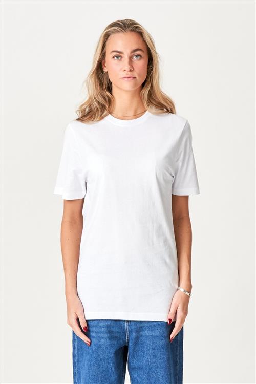 Se Boyfriend Tee - Hvid - Dame - 4XL - TeeShoppen ved Teeshoppen