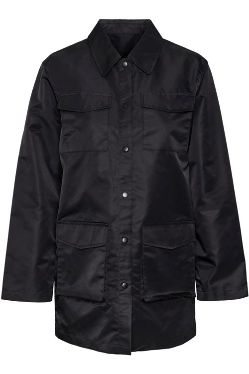 Neco Oversize Skjorte - Sort - M - Vero Moda