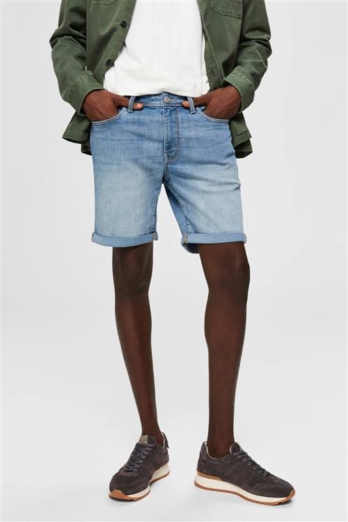 Alex Shorts - Light Blue Denim - Herre - M - Selected Homme