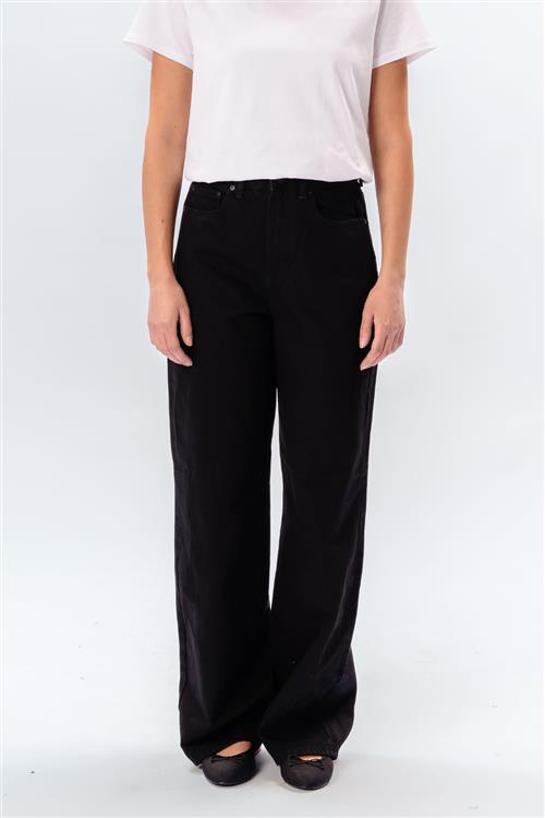 Originale Performance Wide Jeans - Black Denim - Dame - 30/30 - TeeShoppen
