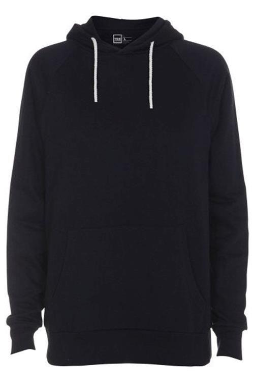 Raglan basic hoodie - Navy - Herre - L - TeeShoppen
