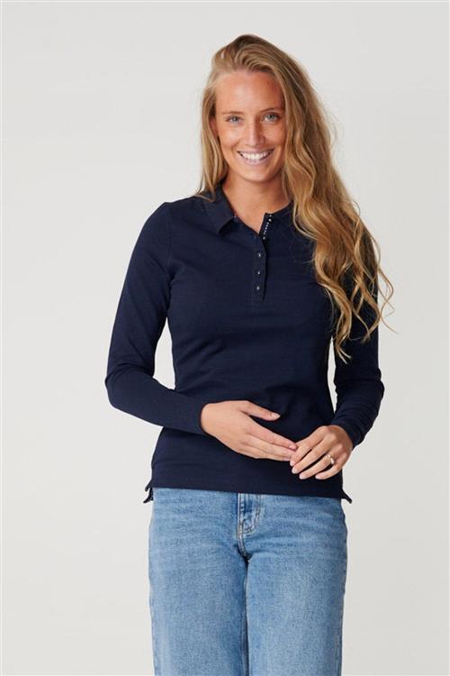 Polo Shirt - Navy - Dame - 2XL - TeeShoppen