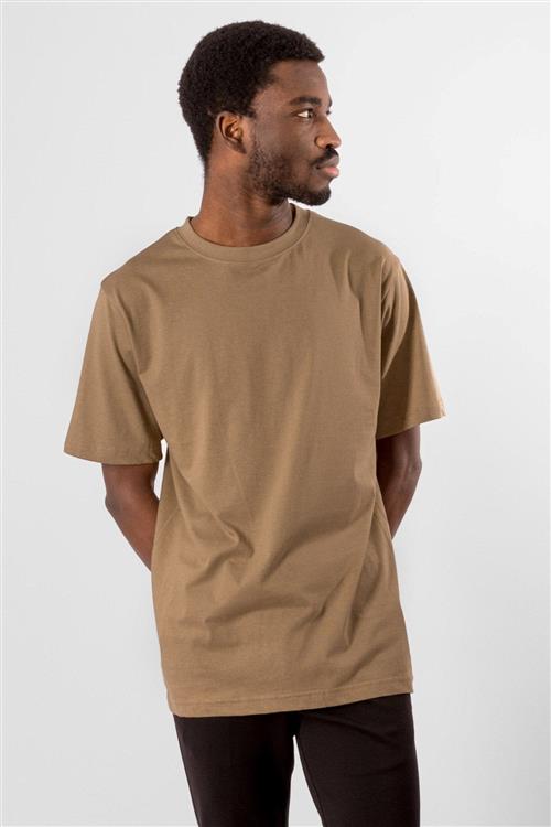 Oversized T-shirt - Khaki - Herre - L - TeeShoppen