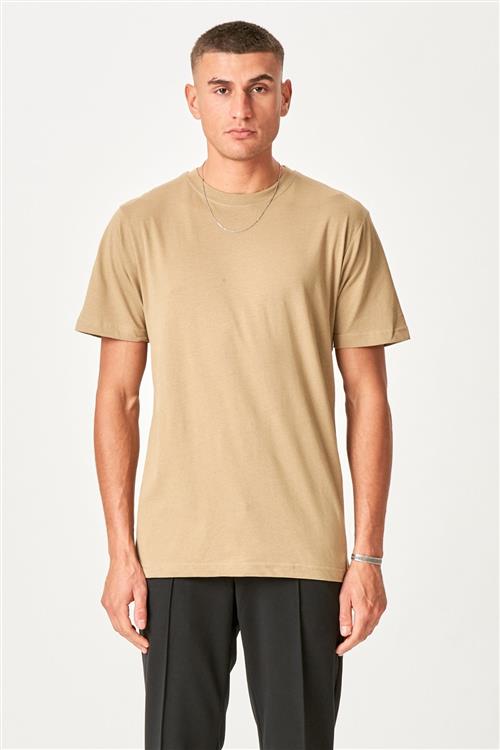 Oversized T-shirt - Sand - Herre - XS - TeeShoppen