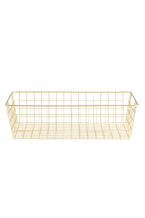 Stor Trådkurv - Gold - Herre - One Size - TeeShoppen